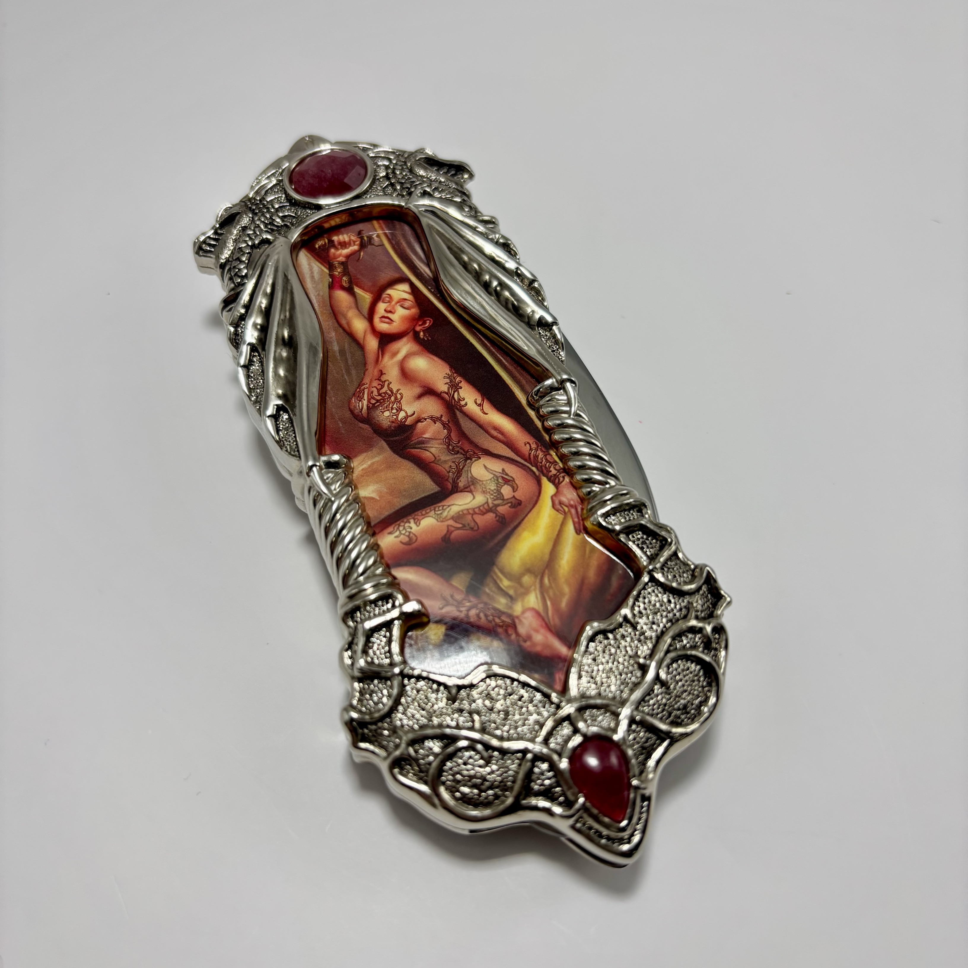 Fantasy Knife - Tattooed Woman red